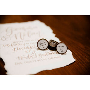 Gift for Groom, Wedding Cufflinks, Grow Old with Me The Best is Yet to Be